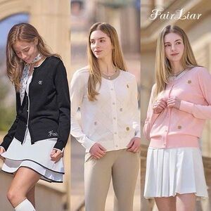 FairLiar Golf Black Cardigan